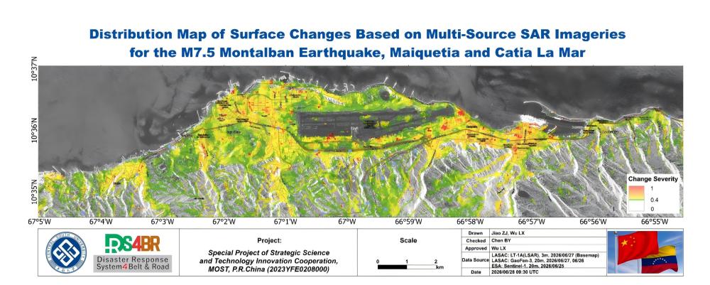 Distribution Map of Surface Changes Based on Multi-Source SAR Imageries for the M7.5 Montalban Earthquake, Maiquetia and Catia La Mar